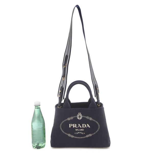 3 Prada Handbag 2way Bag Blue