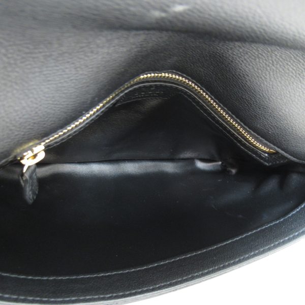 3 Gucci Chain Shoulder Bag Calf Black