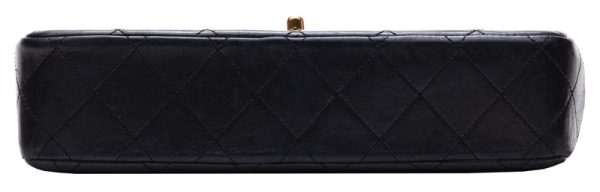 3 Chanel Matelasse Double Flap Chain Lambskin Black