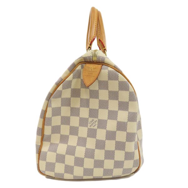 3 Louis Vuitton Speedy 30 Damier Azur Boston Bag Damier Canvas