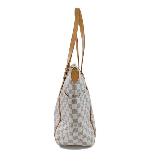 3 Louis Vuitton Totally MM Damier Azur Tote Bag Damier Canvas