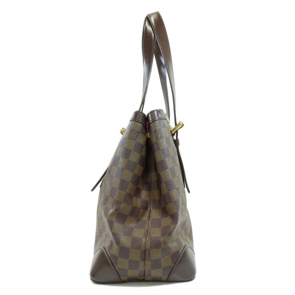 3 Louis Vuitton Hampstead MM Damier Ebene Tote Bag Damier Canvas