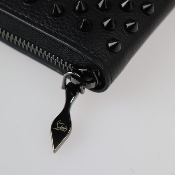 4 Christian Louboutin Coin Purse Panettone Black Spike Stud