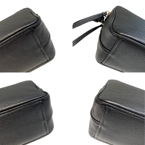 4 Prada W Zip Shoulder Bag Black