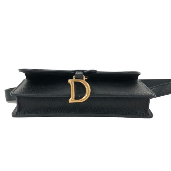 4 Christian Dior Saddle Waist Bag Black