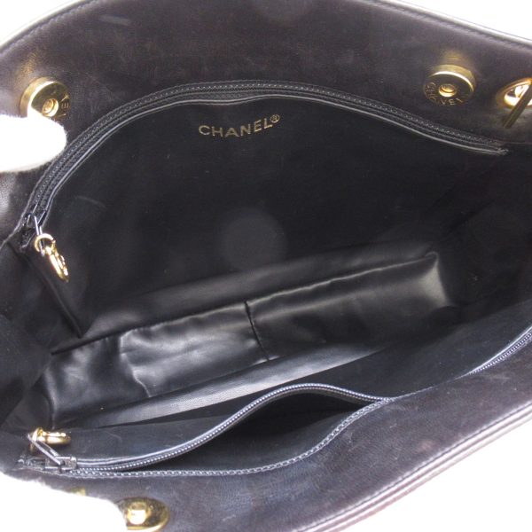 4 Chanel Shoulder Bag Lambskin Black