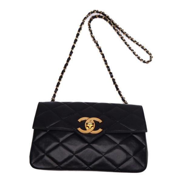 4 Chanel Matelasse Decacoco Chain Lambskin Black