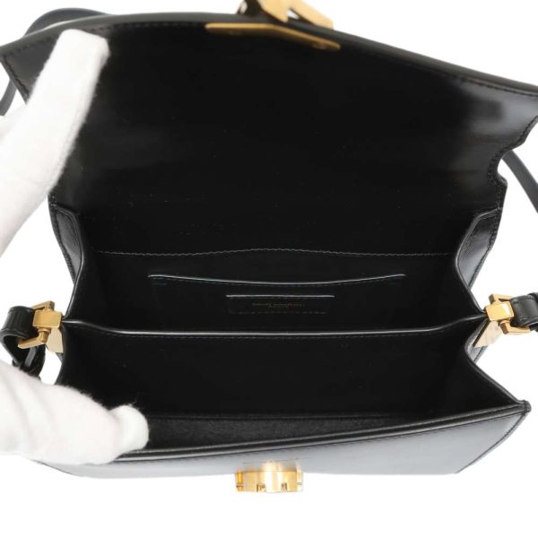 5 Saint Laurent Handbag Cassandra 2way Shoulder Bag Black