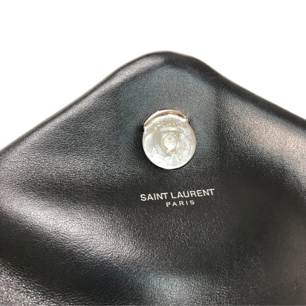 5 Saint Laurent Lulu Backpack Medium Calf Leather Rucksack Daypack Black