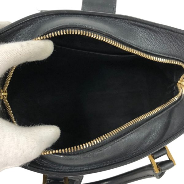 5 Saint Laurent Cabas Small Leather Handbag Black