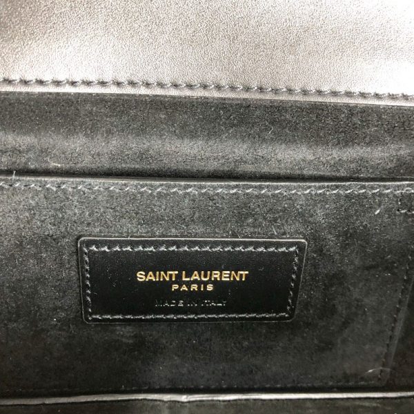 5 Saint Laurent Gauche Calf Black Tote Bag