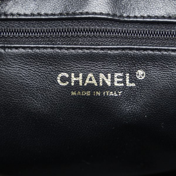 5 Chanel Coco Mark Handbag Tote Bag Black