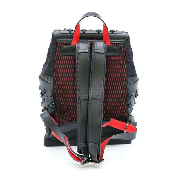 5 Christian Louboutin Backpack Explorer Funk Leather Spikes Studs Embroidery