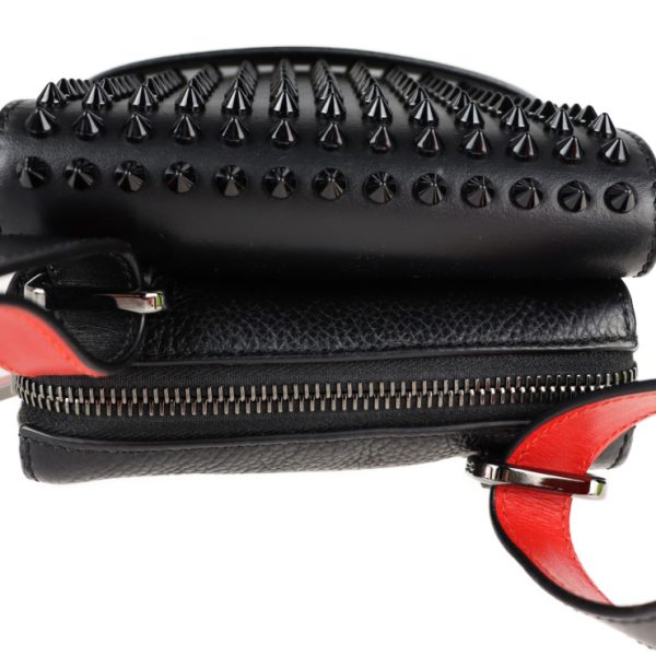 6 Christian Louboutin Benech Reporter Shoulder Bag Leather Black