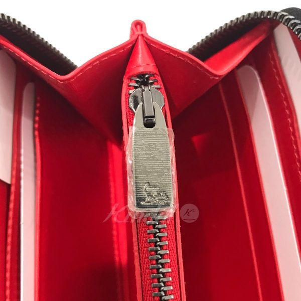 6 Christian Louboutin W Panettone Wallet Nv Calfp Spike Studs Black