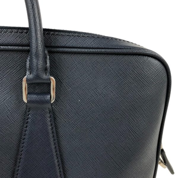 6 Prada Business Bag Leather Navy