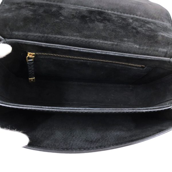 6 Christian Dior Evolution Shoulder Bag Leather Black