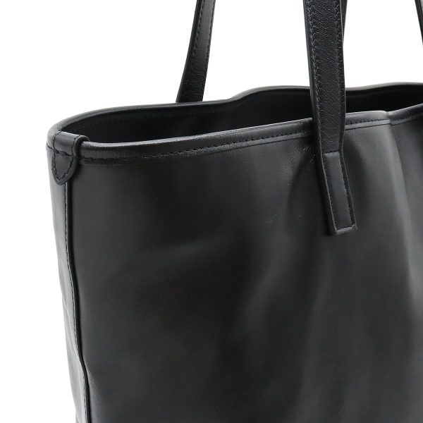 6 Yves Saint Laurent Shopping Teddy Tote Bag Leather Black