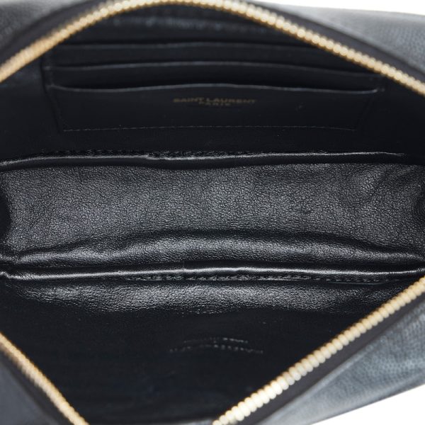 6 Saint Laurent Tassel Chain Shoulder Bag Mini Crossbody Bag Black