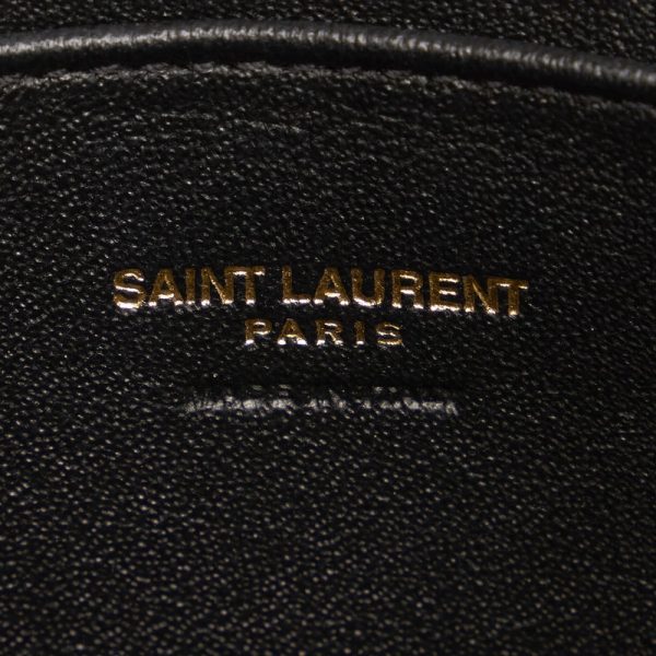 6 Saint Laurent Baby Cabas Black Leather Handbag Shoulder Bag