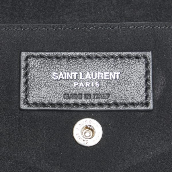 6 Saint Laurent Rucksack Backpack Lambskin Leather Black