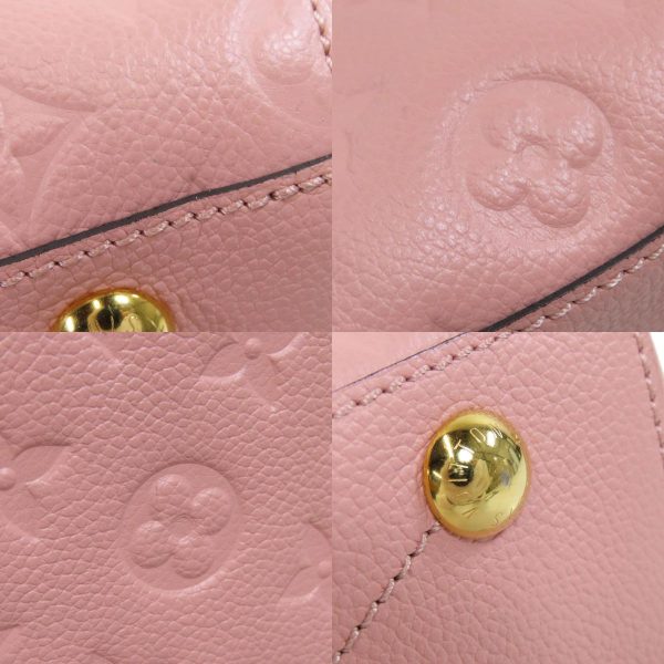 6 Louis Vuitton Montaigne BB Rose Poudre Handbag Empreinte