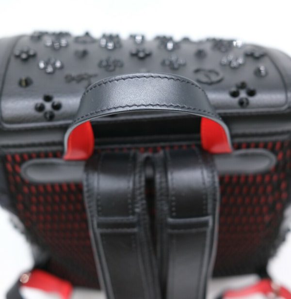 6 Christian Louboutin Backpack Explorer Funk Leather Spikes Studs Embroidery