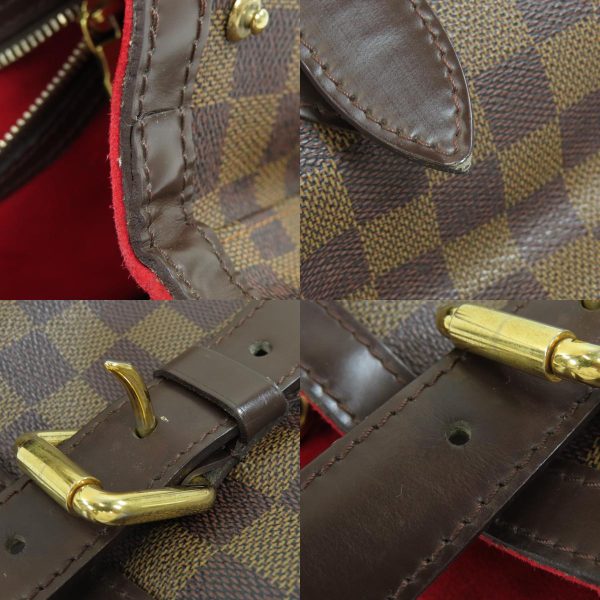 6 Louis Vuitton Hampstead MM Damier Ebene Tote Bag Damier Canvas