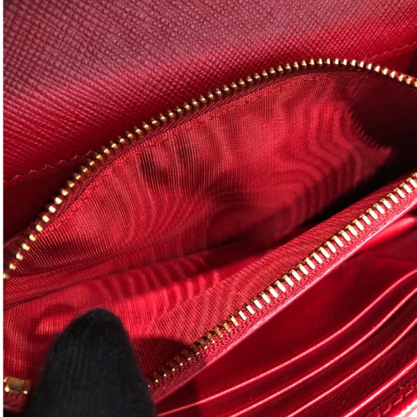 7 Prada Sapphire Wallet Red Shoulder Bag