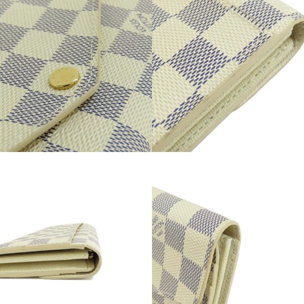 7 Louis Vuitton Portefeuille Sala Damier Azur Long Wallet With Coin Purse Damier Canvas