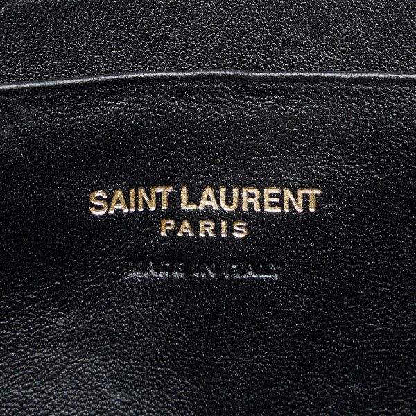 7 Saint Laurent Tassel Chain Shoulder Bag Mini Crossbody Bag Black