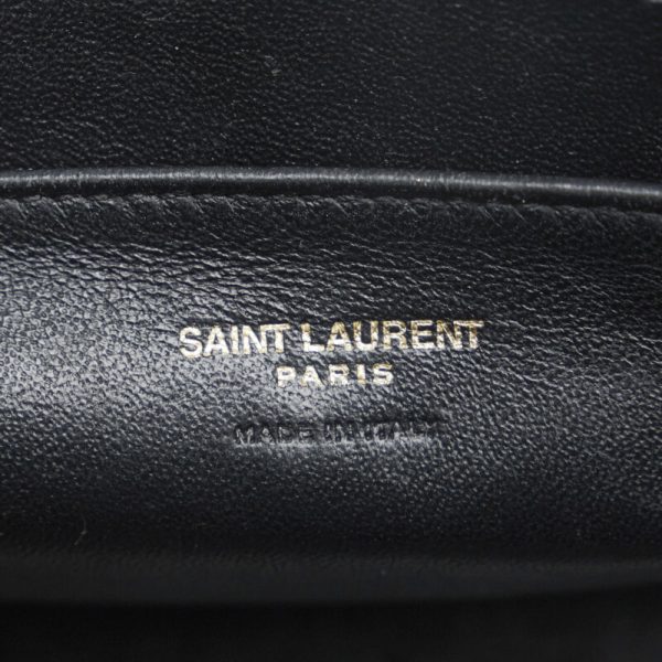 7 Saint Laurent Monogram Cabas Handbag Leather Gray