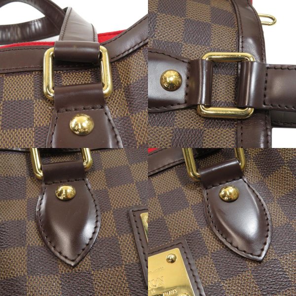 7 Louis Vuitton Hampstead PM Damier Ebene Tote Bag Damier Canvas