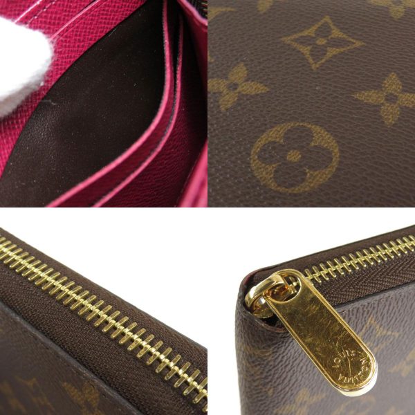 7 Louis Vuitton Zippy Wallet Monogram Fuchsia Long Wallet With Coin Purse Monogram Canvas