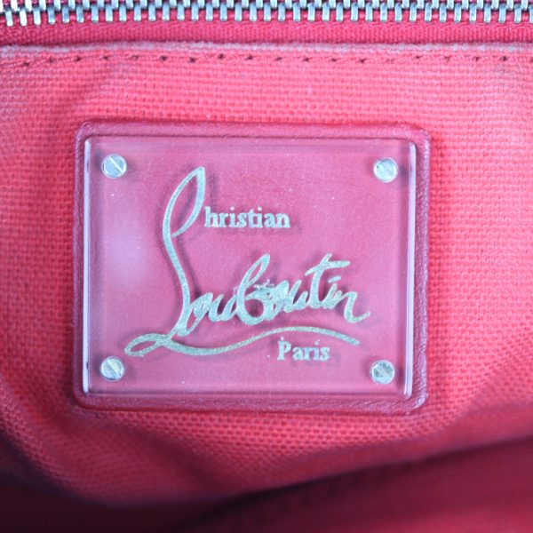 8 Christian Louboutin Shoulder Bag Leather Black