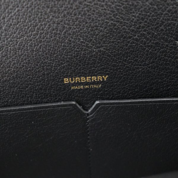 8 Burberry Tote Bag Leather Hardware Shoulder Bag Black