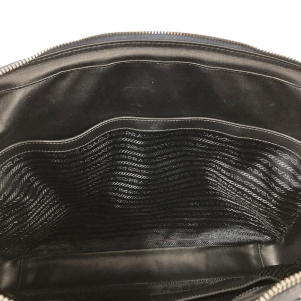 8 Prada Business Bag Leather Navy