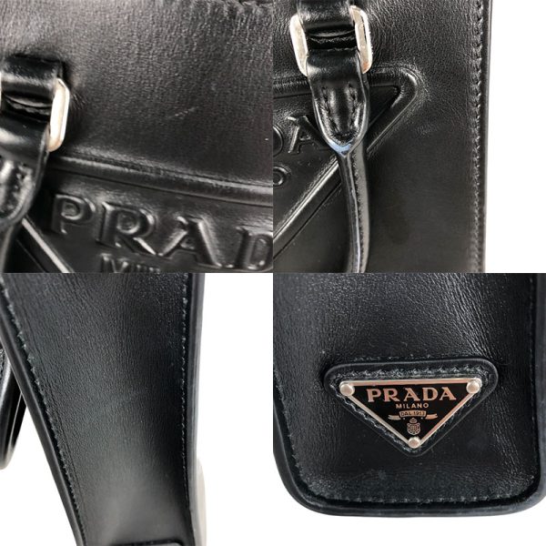 8 Prada Leather Handbag Black