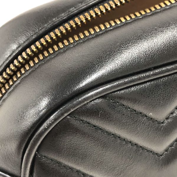 8 Gucci GG Marmont Quilted Small Shoulder Leather Black