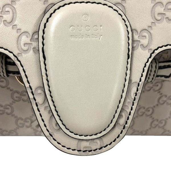 8 Gucci Emily Guccisima Leather Shoulder Bag Ivory