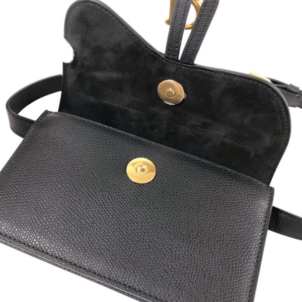 8 Christian Dior Saddle Waist Bag Black