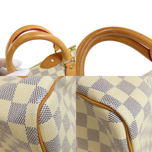 8 Louis Vuitton Speedy 30 Damier Azur Boston Bag Damier Canvas