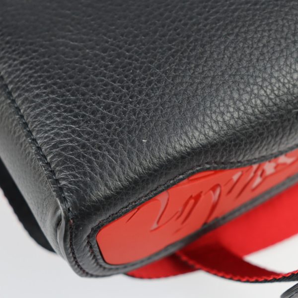 8 Christian Louboutin Messenger Shoulder Bag Black Red