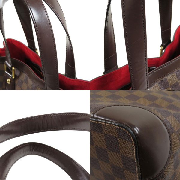 8 Louis Vuitton Hampstead PM Damier Ebene Tote Bag Damier Canvas