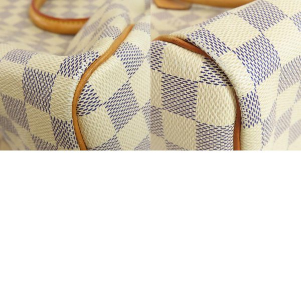 9 Louis Vuitton Speedy 30 Damier Azur Boston Bag Damier Canvas