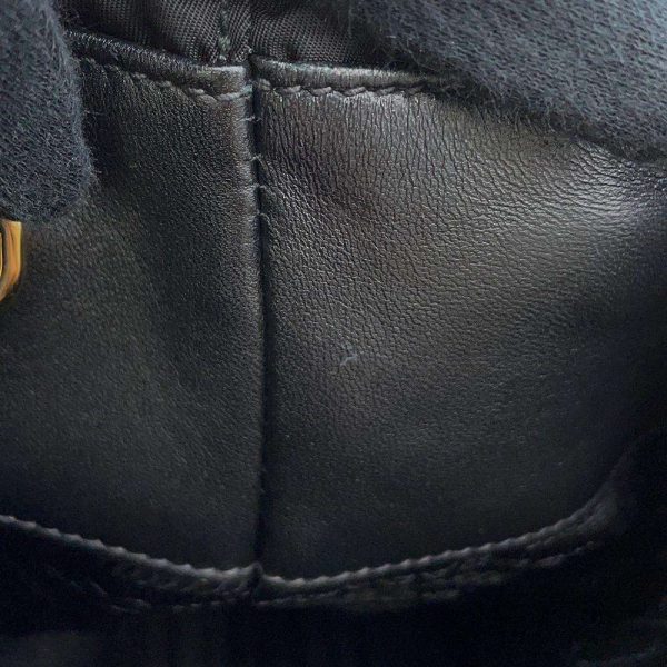 9 Prada Handbag Ribbon Nylon Shoulder Bag Black