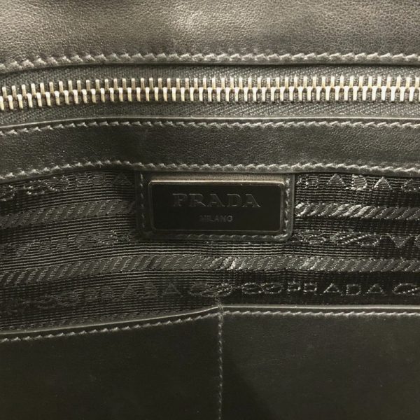 9 Prada Business Bag Leather Navy