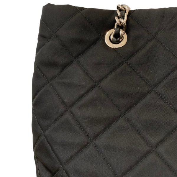 9 Prada Quilted Chain Tote Bag 2way Shoulder Bag Black