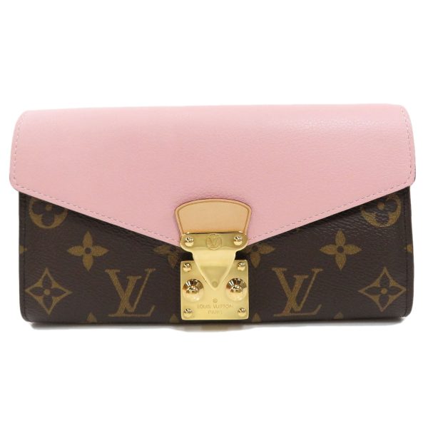 1 Louis Vuitton Portefeuille Pallas Monogram Long Wallet With Coin Purse Monogram Canvas