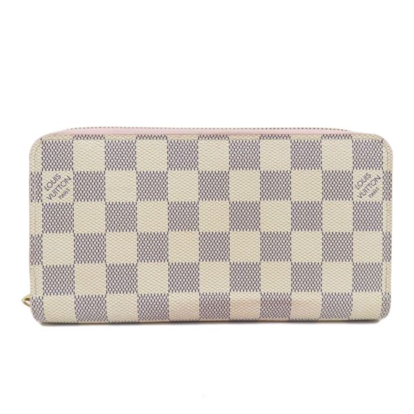 1 Louis Vuitton Zippy Wallet Damier Azur Long Wallet With Coin Purse Damier Canvas